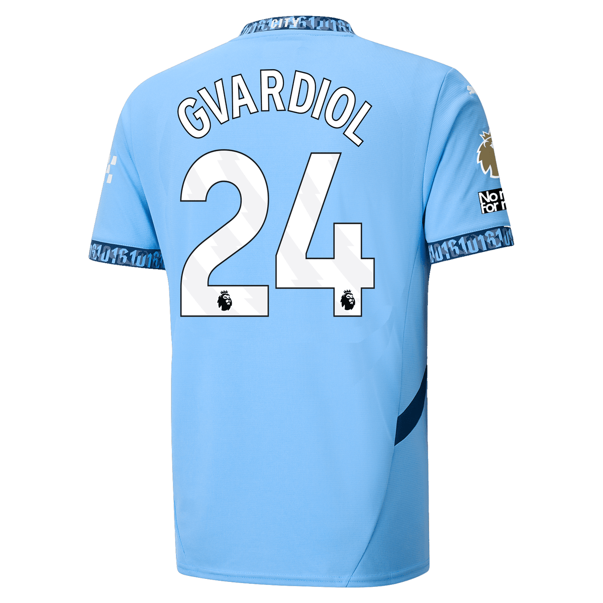 Puma Manchester City Joško Gvardiol Home Jersey w/ EPL + No Room For Racism + Club World Cup Patches 24/25 (Team Light Blue/Marine Blue) | SoccerWearhouse