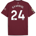 Puma Manchester City Joško Gvardiol Third Jersey w/ EPL + No Room For Racism + Club World Cup Patches24/25 (Dark Jasper)