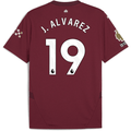 Puma Manchester City Julian Alvarez Third Jersey w/ EPL + No Room For Racism + Club World Cup Patches24/25 (Dark Jasper)