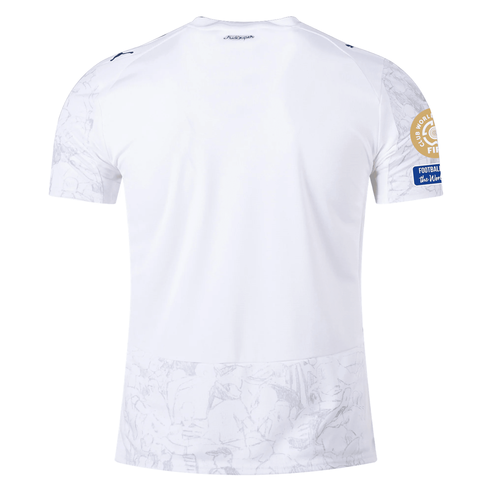 Puma Manchester City Kid Super Jersey w/ Club World Cup Patches 25/26 (Puma White/Deep Navy) (Copy) | SoccerWearhouse