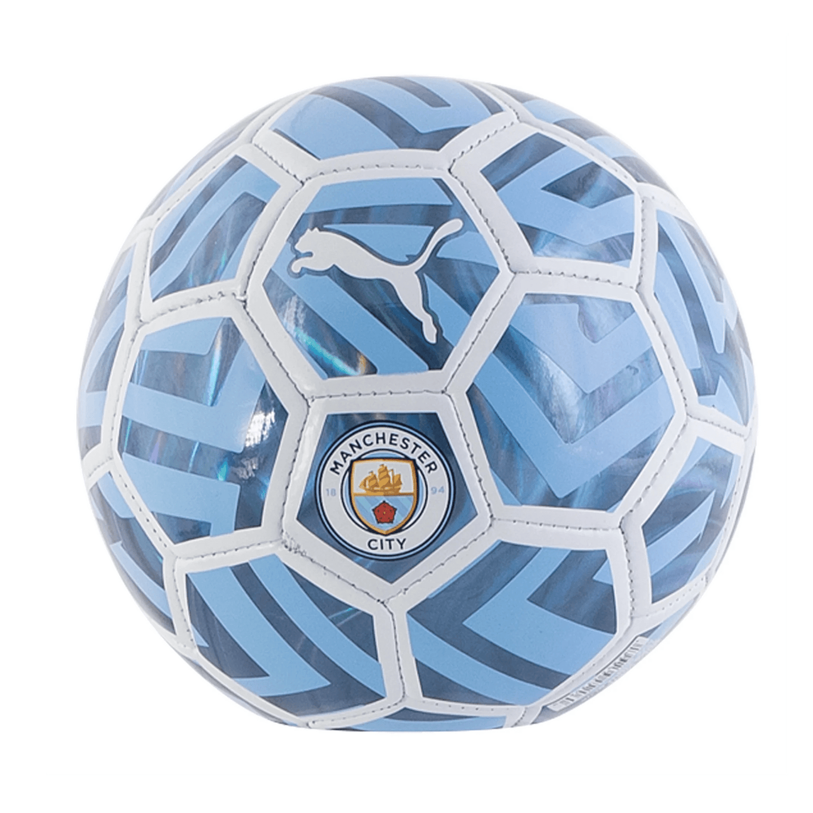 Puma Manchester City Mini Fan Ball (Puma White/Team Light Blue) | SoccerWearhouse