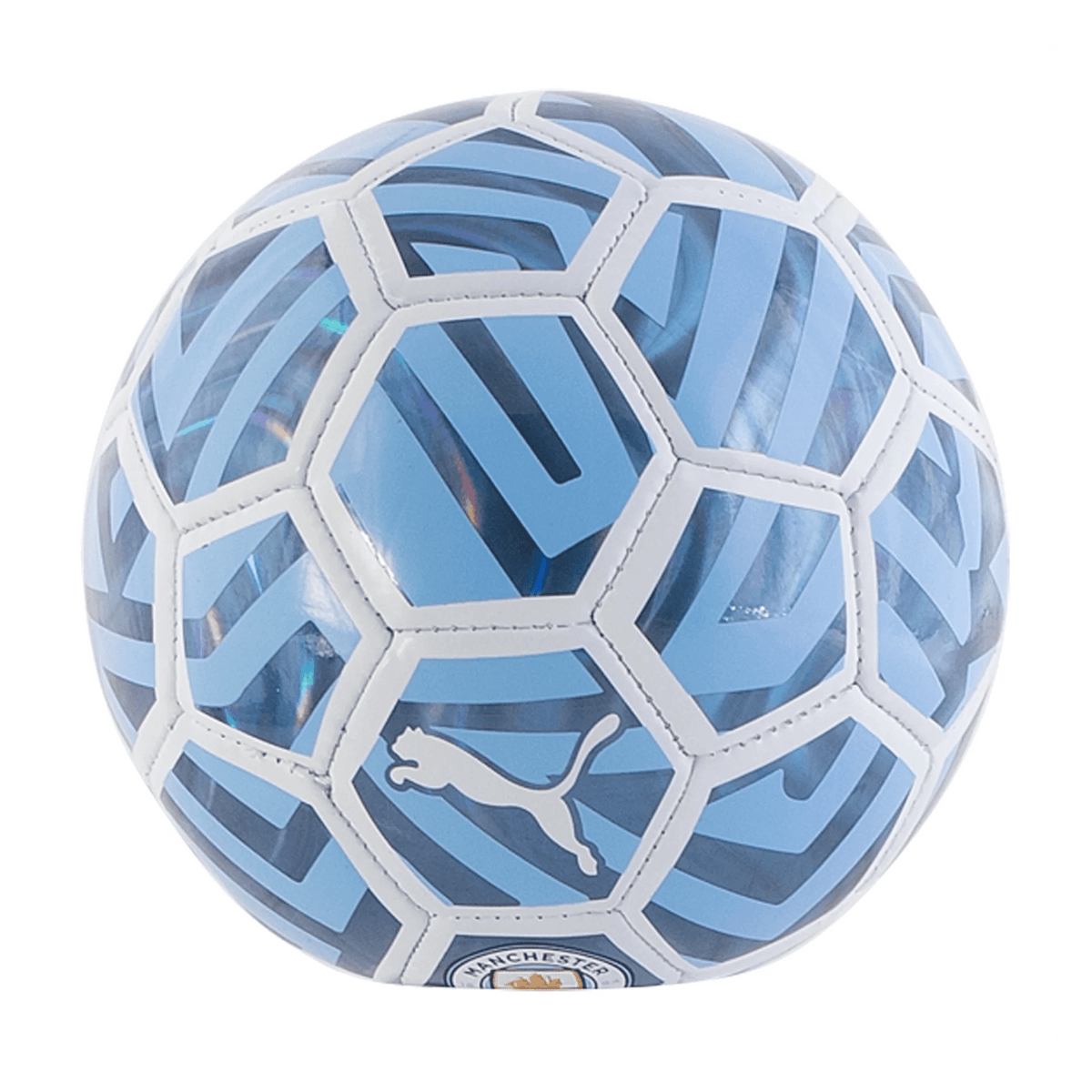 Puma Manchester City Mini Fan Ball (Puma White/Team Light Blue) | SoccerWearhouse
