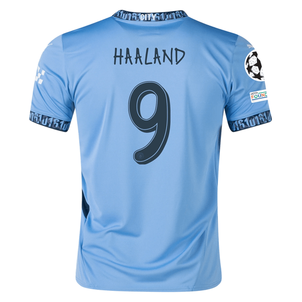 Puma Manchester Erling Haaland Home Jersey w/ Champions League + Club World Cup Patch 24/25 (Team Light Blue/Marine Blue) | SoccerWearhouse