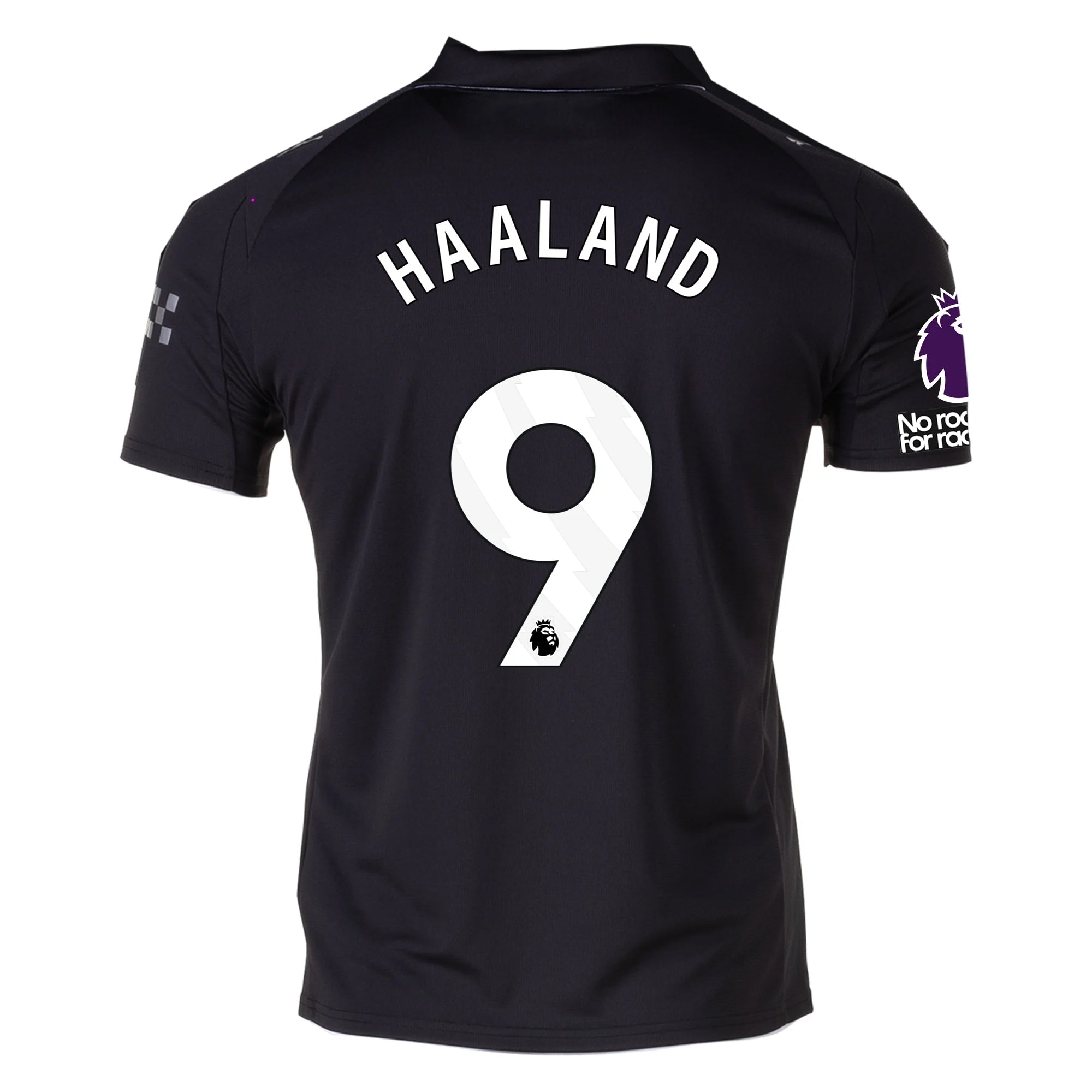 Puma Erling Haaland Men's Manchester City Away Jersey 25/26 w/ NRFR + EPL Patches (Puma Black)
