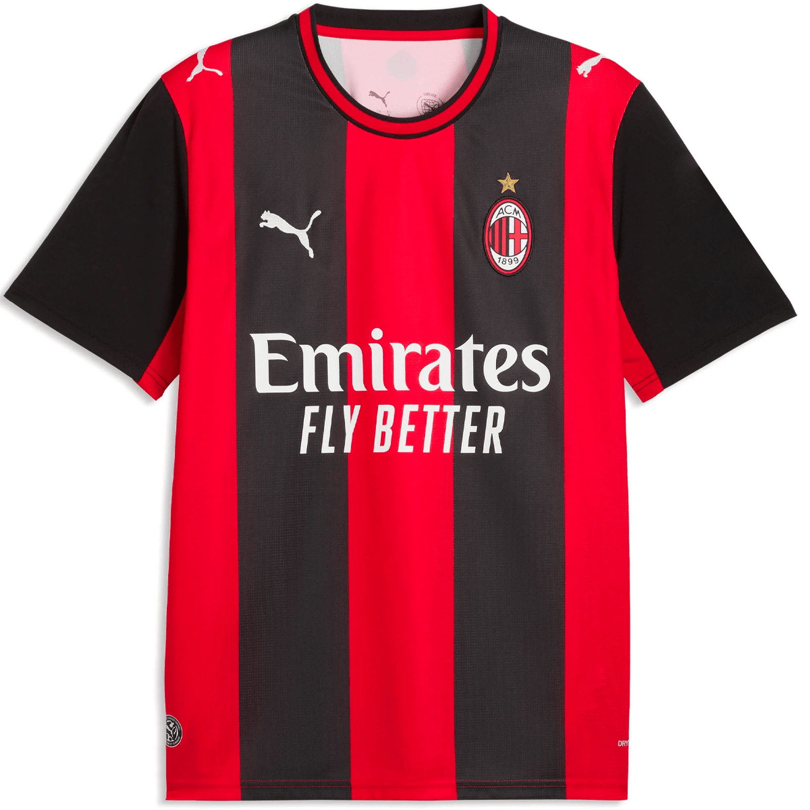 Puma Mens AC MIlan Home Jersey 26/27 (Red/Black) | SoccerWearhouse