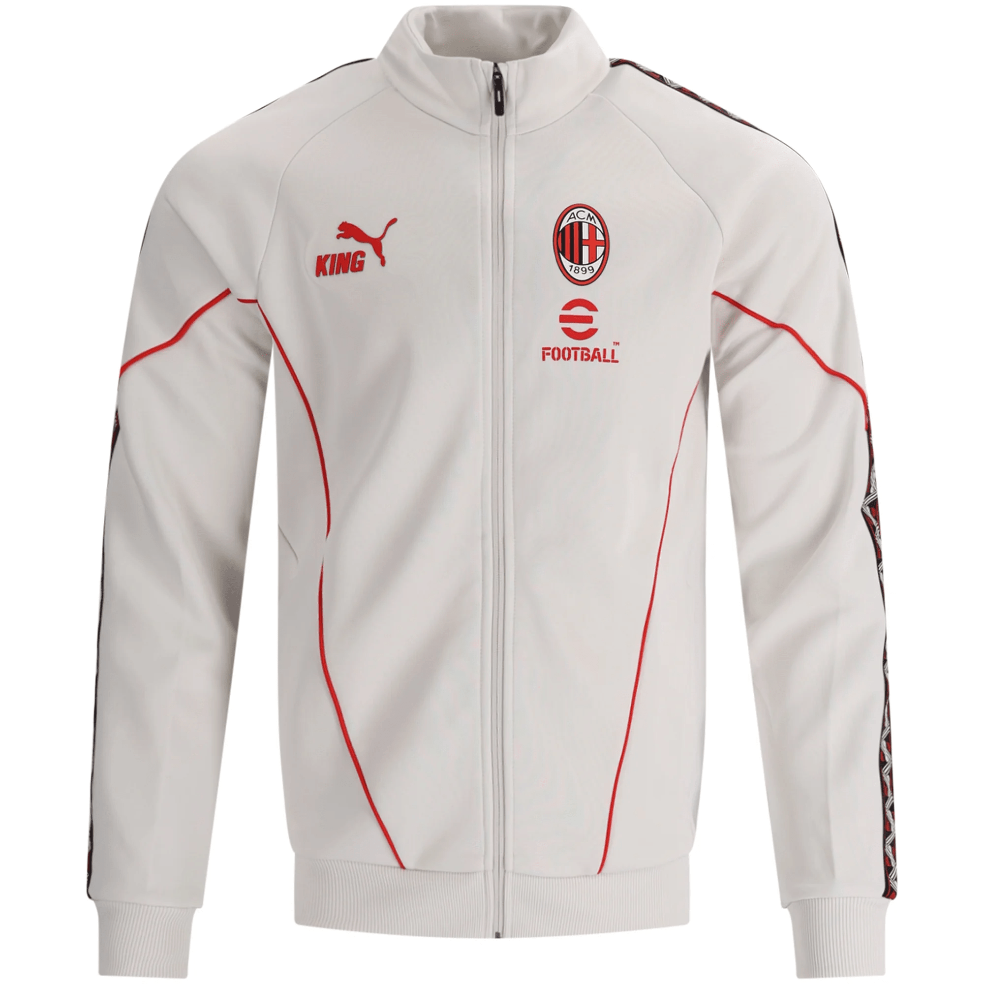 Puma Mens AC Milan King Anthem Jacket 26/27 (Vapor Gray/Red)