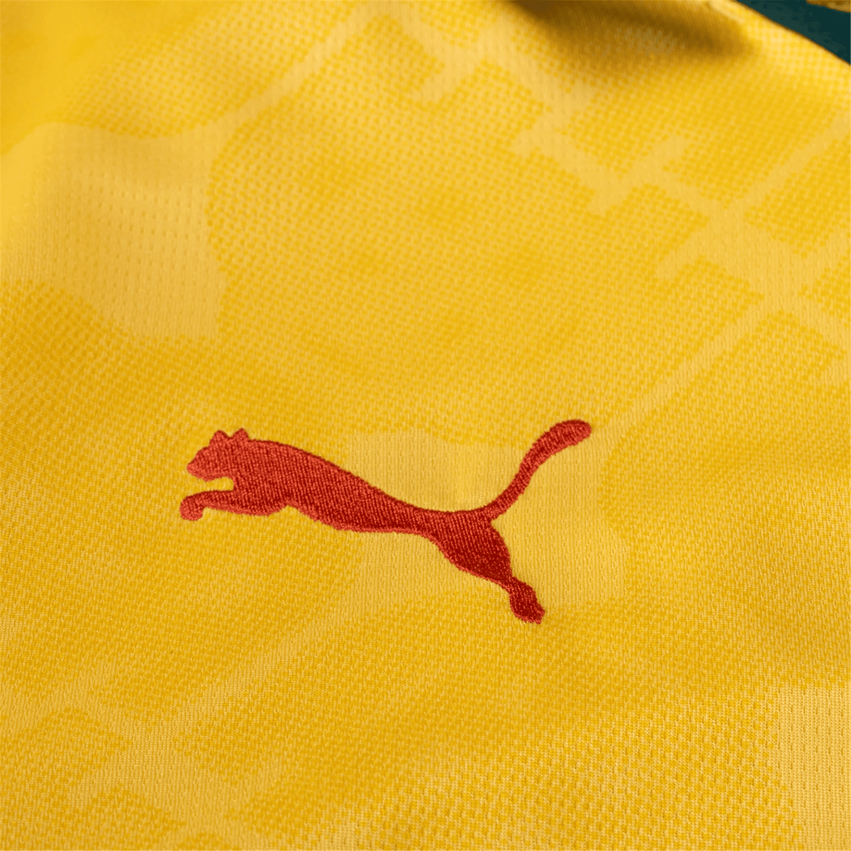PUMA Men's AC Milan Third Jersey 25/26 (Sunny Yellow/Dark Myrtle) | SoccerWearhouse