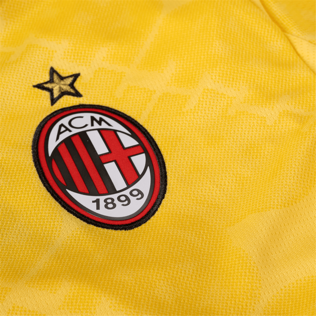PUMA Men's AC Milan Third Jersey 25/26 (Sunny Yellow/Dark Myrtle) | SoccerWearhouse