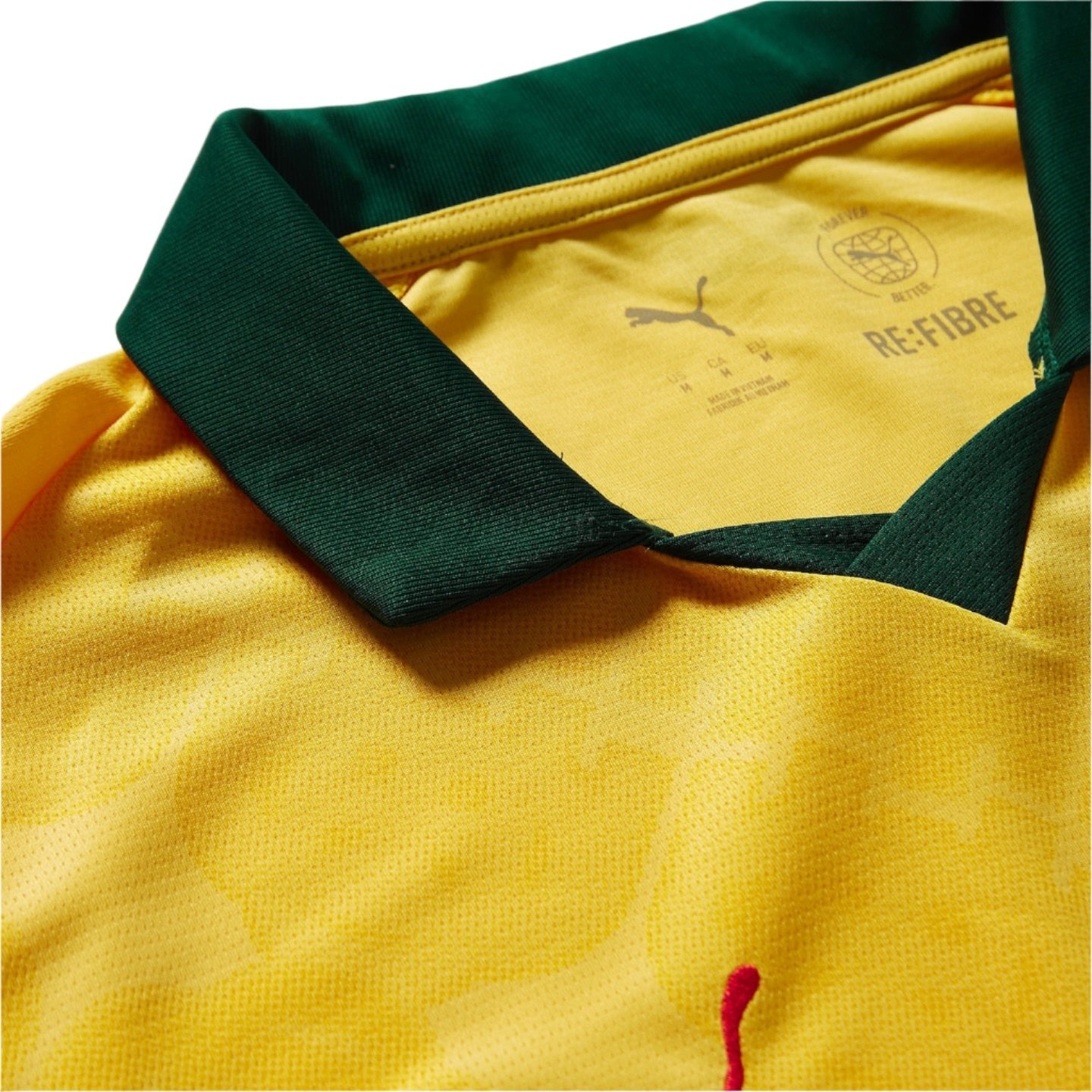 PUMA Men's AC Milan Third Jersey 25/26 (Sunny Yellow/Dark Myrtle) | SoccerWearhouse