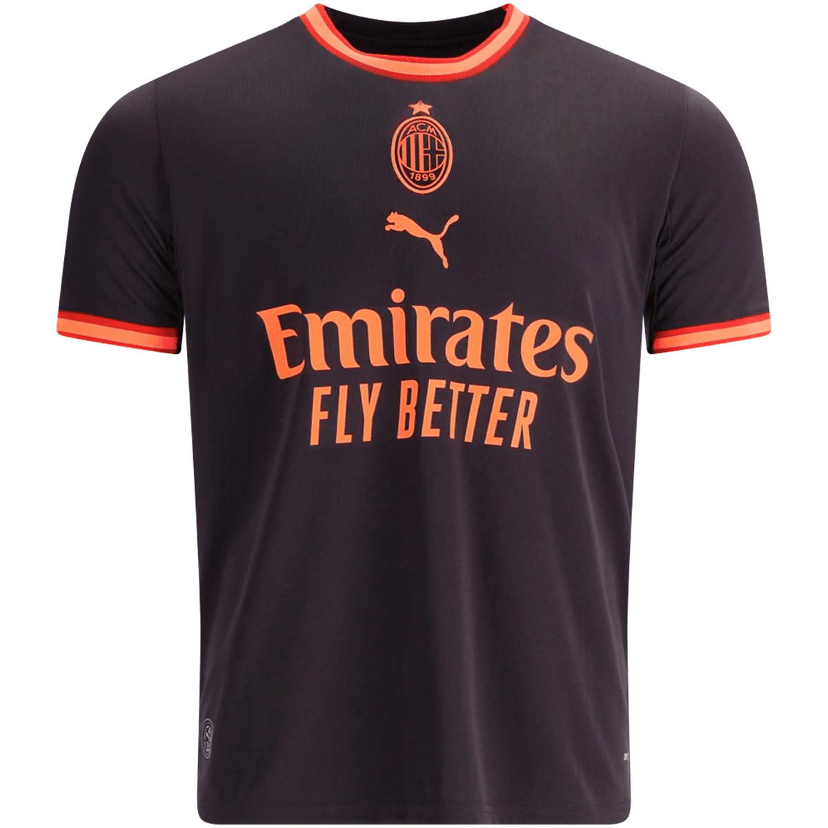 Puma Mens AC Milan Third Jersey 26/27 (Flat Dark Gray/Glowing Red) | SoccerWearhouse