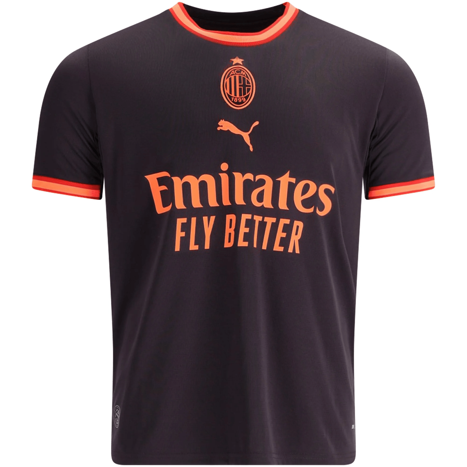 Puma Mens AC Milan Third Jersey 26/27 (Flat Dark Gray/Glowing Red) | SoccerWearhouse