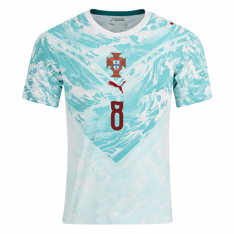 PUMA Men's B. Fernandes Portugal 2026 Away Stadium Jersey (White) | SoccerWearhouse