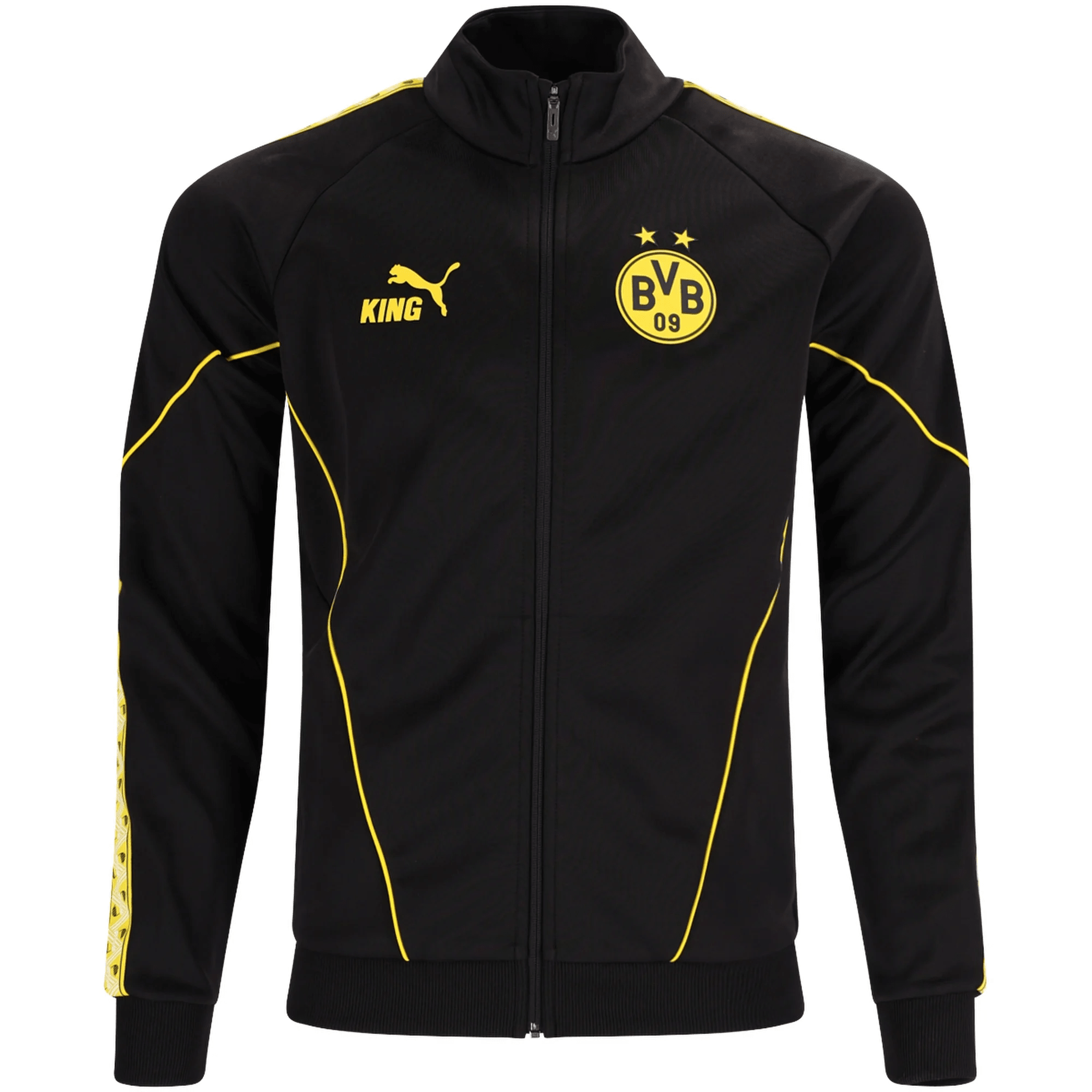 PUMA Mens Borussia Dortmund BVB King Anthem Jacket 26/27 (Black/Yellow)