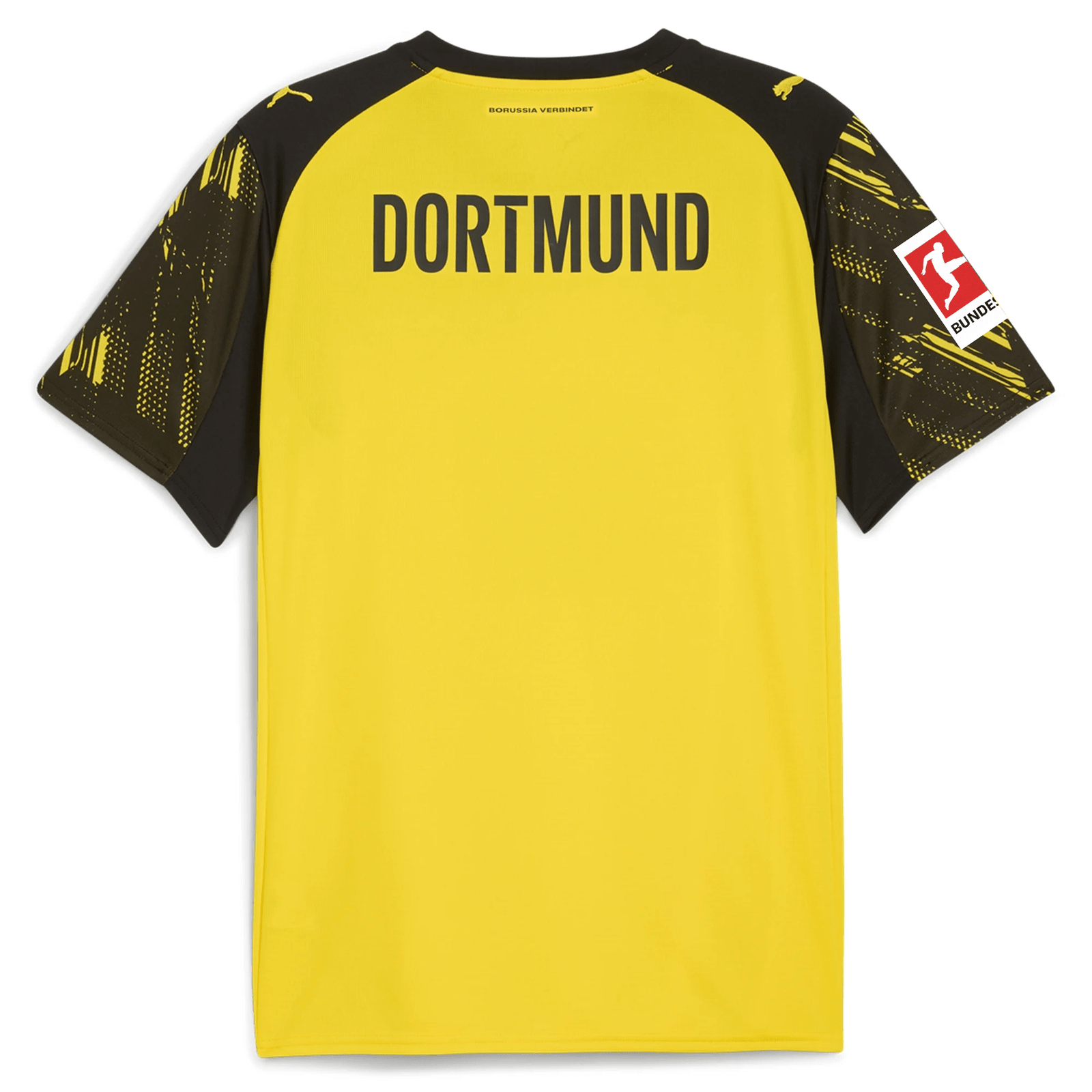 Puma BVB Dortmund Emre Can Home Jersey w/ Bundesliga Patch 25/26 (Faster Yellow/Black) | SoccerWearhouse