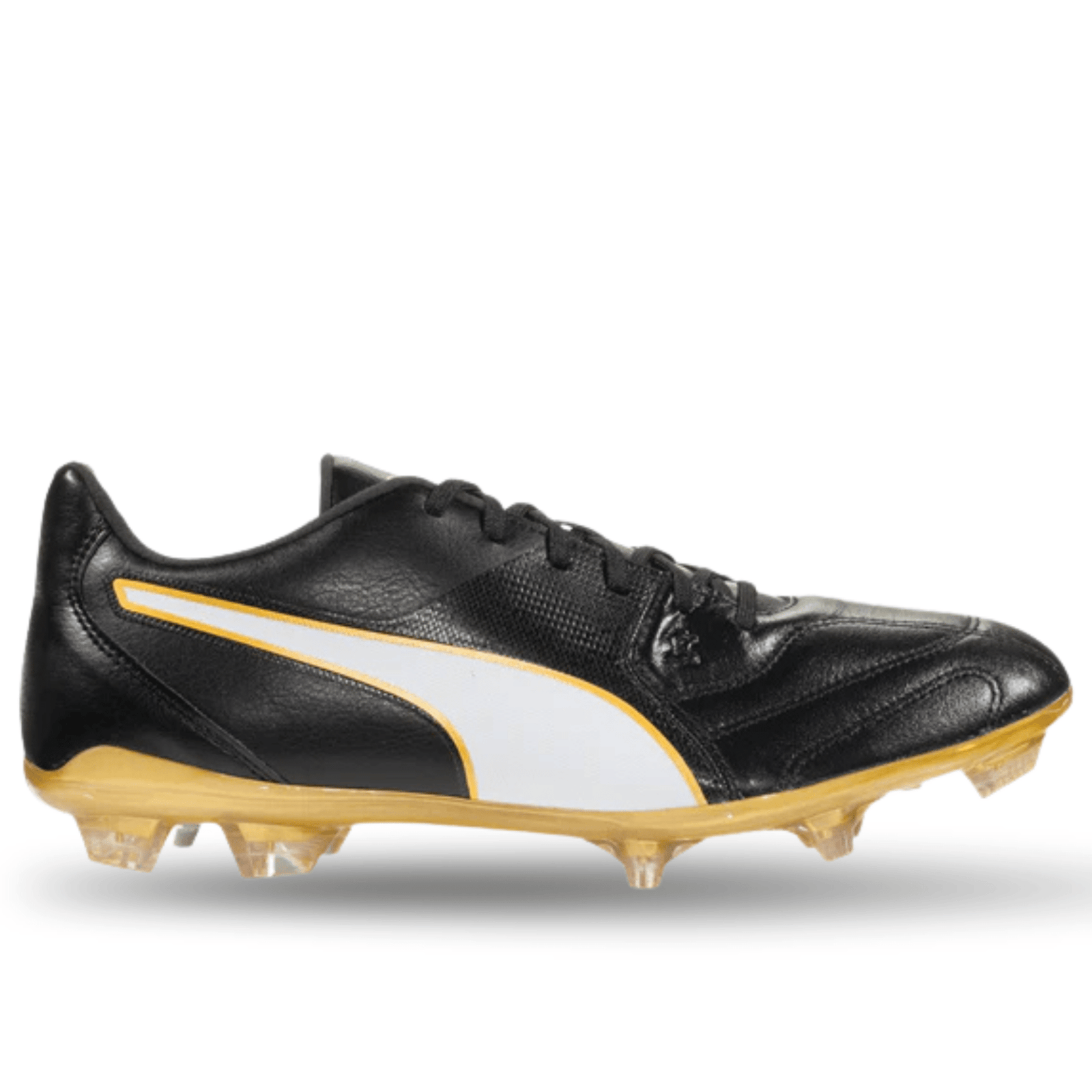 PUMA Men's Capitano II FG Firm Ground Soccer Cleats (Black/Gold) | SoccerWearhouse