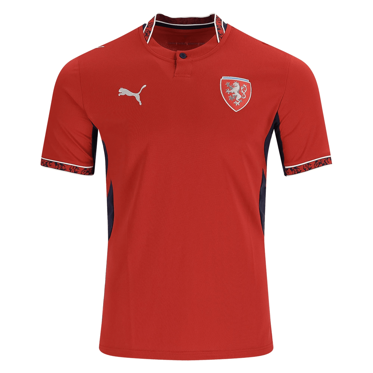 Puma Mens Czech Republic Home Stadium Jersey 2026 (Dark Cherry/Navy) | SoccerWearhouse