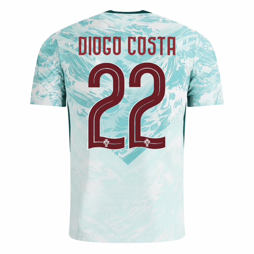 PUMA Men's Diogo Costa Portugal 2026 Authentic Match Away Jersey (White/Green Lagoon) | SoccerWearhouse
