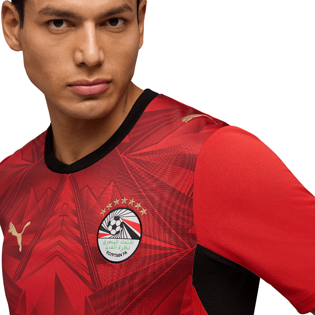 Puma Mens Egypt Home Jersey 2026 (Red) | SoccerWearhouse