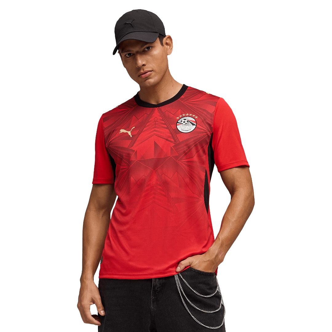 Puma Mens Egypt Home Jersey 2026 (Red) | SoccerWearhouse