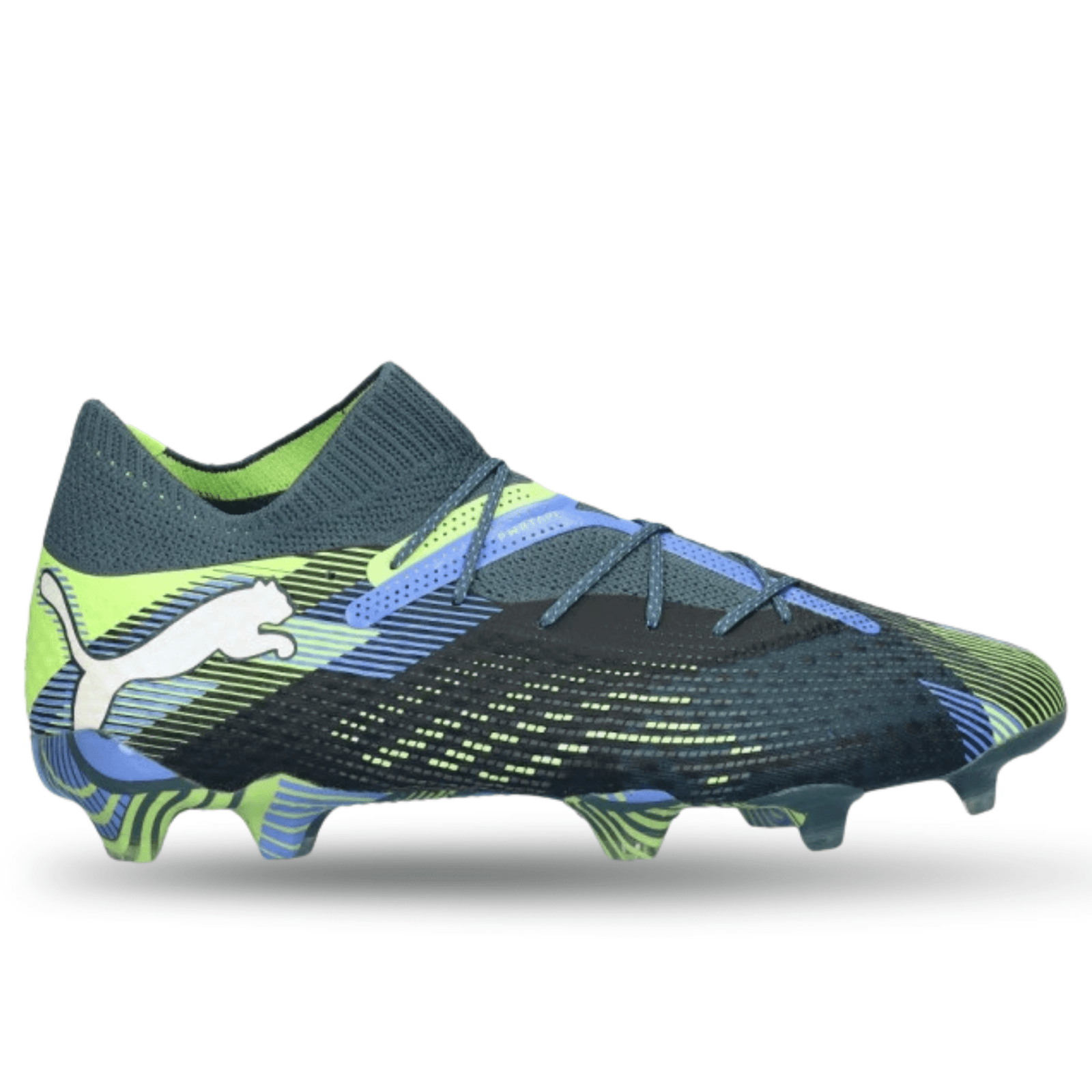 Puma Mens Future 7 Ultimate FG/AG Soccer Cleats (Gray Skies/Fizzy Apple) | SoccerWearhouse