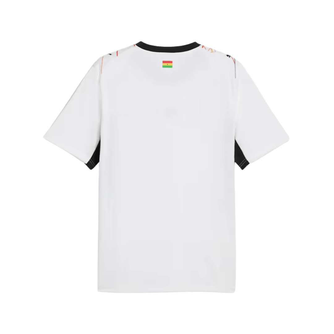 Puma Mens Ghana Home Jersey 2026 (White/Multi) | SoccerWearhouse