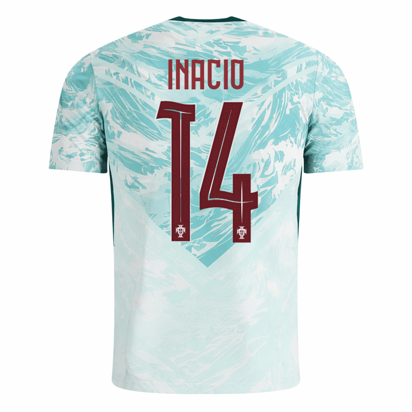PUMA Men's Inacio Portugal 2026 Authentic Match Away Jersey (White/Green Lagoon) | SoccerWearhouse