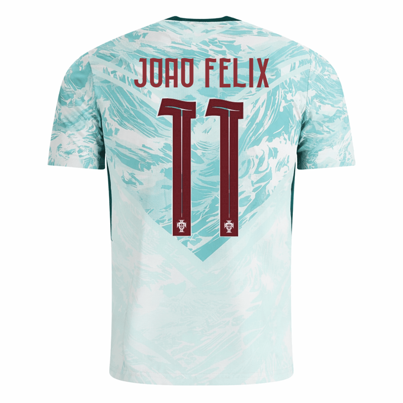 PUMA Men's Joao Felix Portugal 2026 Authentic Match Away Jersey (White/Green Lagoon) | SoccerWearhouse