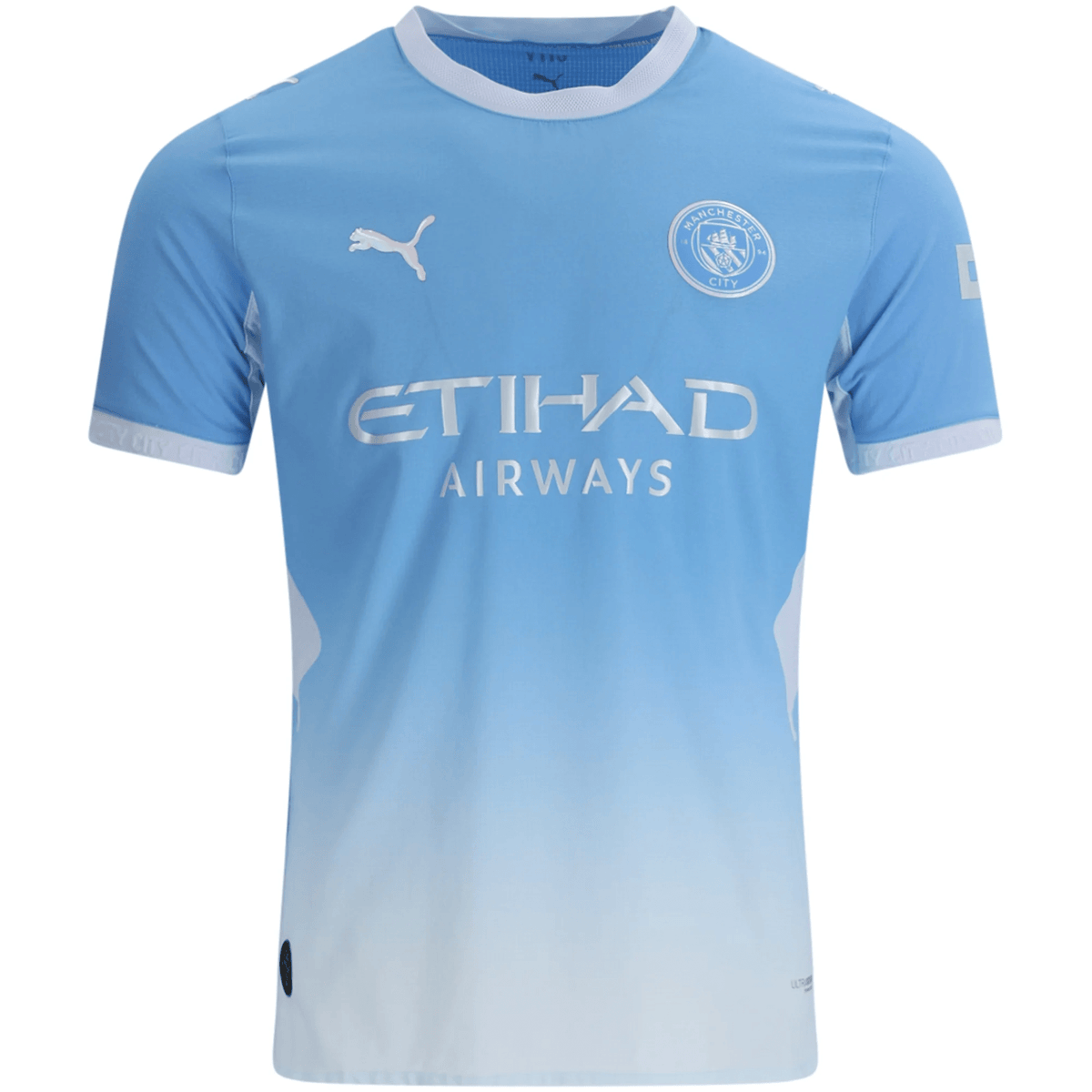 Puma Mens Manchester City Authentic Home Jersey 26/27 (Team Light Blue/Icey Blue) | SoccerWearhouse