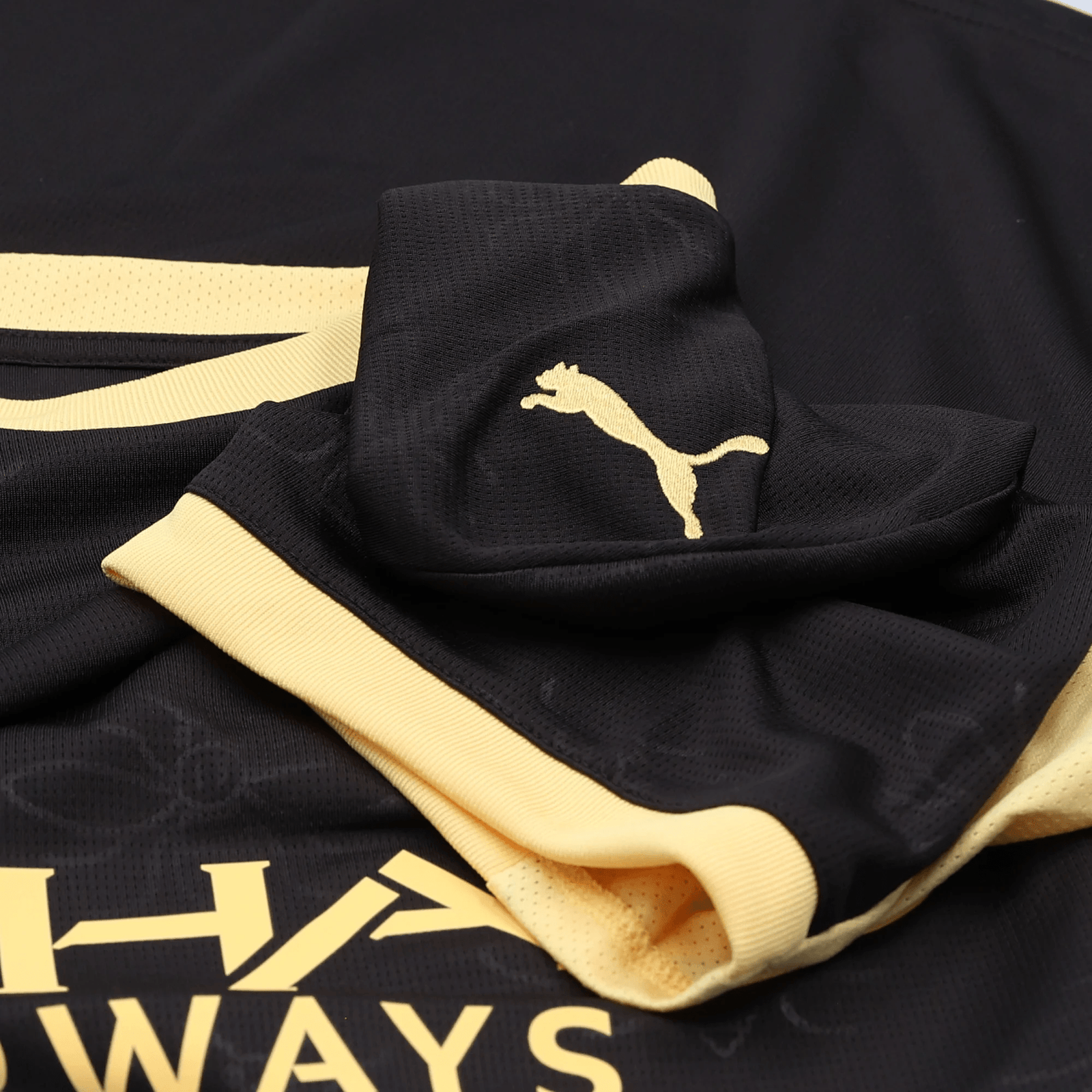 Puma Mens Manchester City Away Jersey 26/27 (Black/Yellow) | SoccerWearhouse