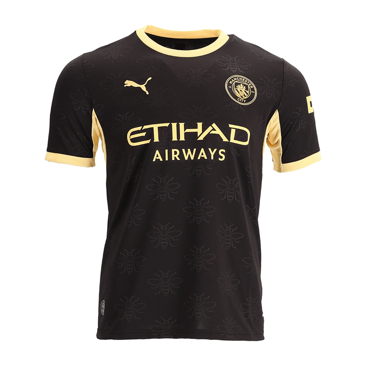 Puma Mens Manchester City Away Jersey 26/27 (Black/Yellow) | SoccerWearhouse