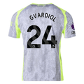 Puma Men's Manchester City Gvardiol Third Jersey w/ EPL + No Room For Racism Patches 25/26 (Cool Weather/Pro Green)