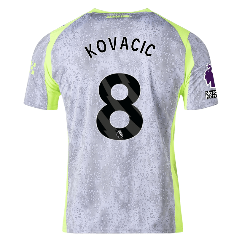 Puma Men's Manchester City Kovacic Third Jersey w/ EPL + No Room For Racism Patches 25/26 (Cool Weather/Pro Green) | SoccerWearhouse