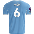 Puma Mens Manchester City Marc Guéhi Home Jersey EPL + No Room For Racism Patches 26/27 (Team Light Blue/Icey Blue)