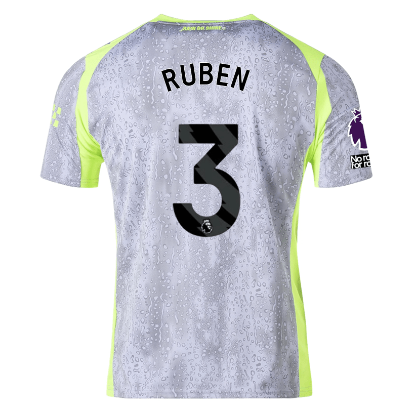 Puma Men's Manchester City Ruben Third Jersey w/ EPL + No Room For Racism Patches 25/26 (Cool Weather/Pro Green) | SoccerWearhouse