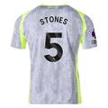 Puma Men's Manchester City Stones Third Jersey w/ EPL + No Room For Racism Patches 25/26 (Cool Weather/Pro Green)