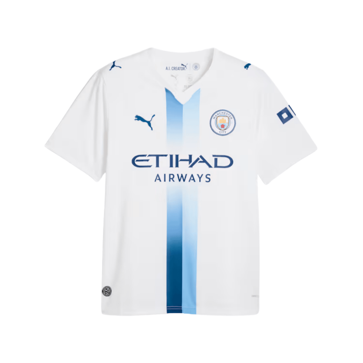 Puma Mens Manchester City Third Jersey 26/27 (White) | SoccerWearhouse