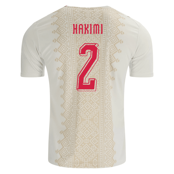 Puma Mens Morocco Achraf Hakimi Away Jersey 2026 (White/Gold)