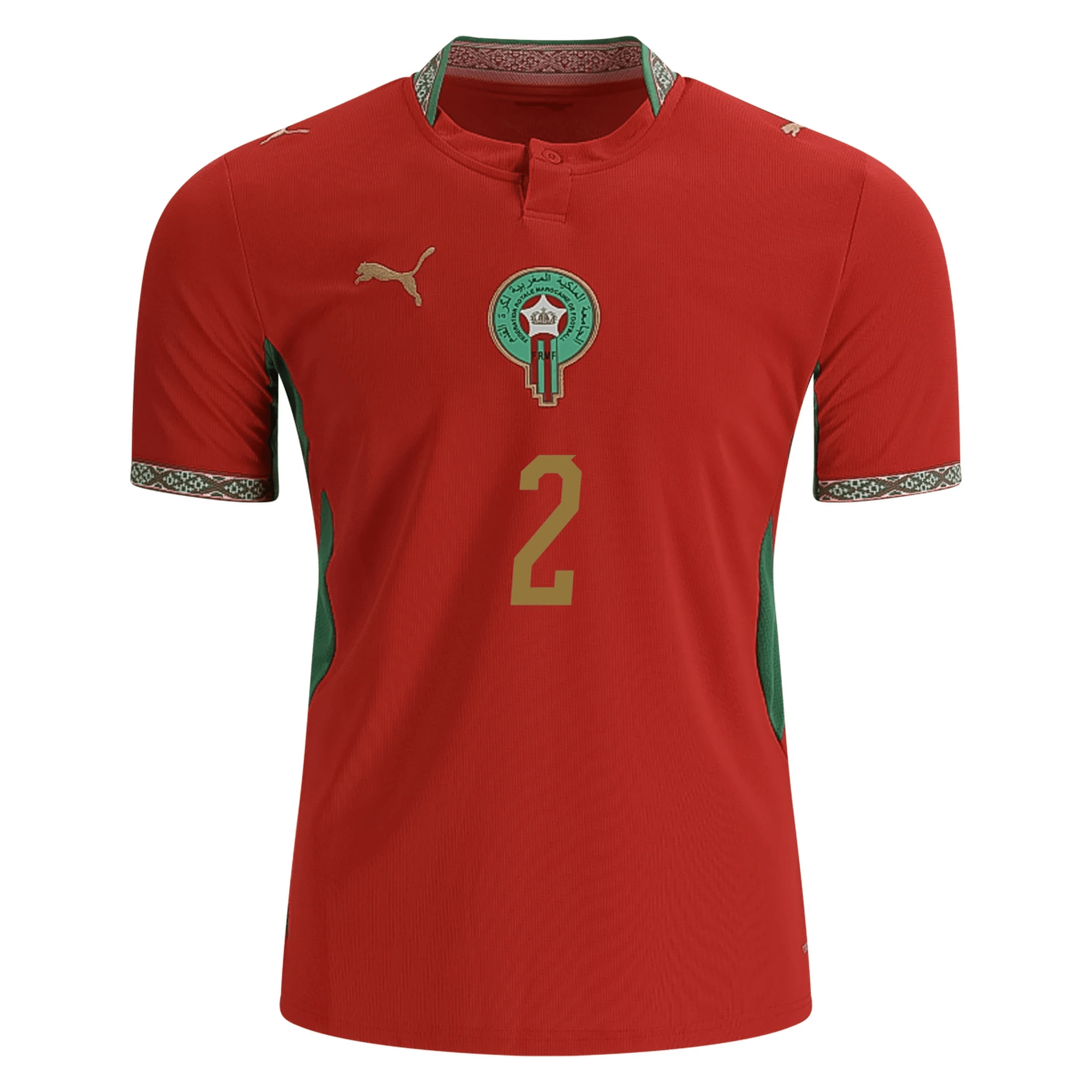 Puma Mens Morocco Achraf Hakimi Home Jersey 2026 (Red)