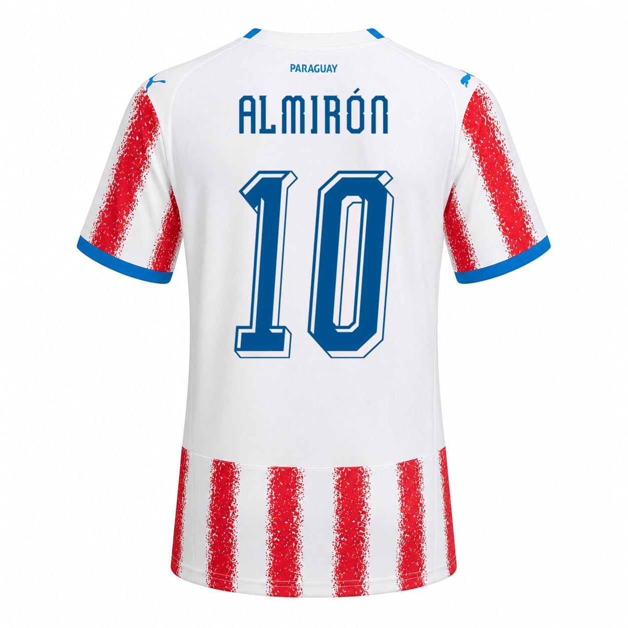 Puma Mens Paraguay Miguel Almiron Home Jersey 2026 (Puma Red/White) | SoccerWearhouse