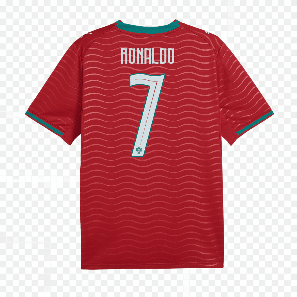Puma Mens Portugal Cristiano Ronaldo Home Stadium Jersey 2026 (Red/Green)* | SoccerWearhouse
