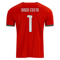 PUMA Men's Portugal Diogo Costa Home World Cup 2026 Soccer Jersey (Club Red/Green Lagoon)