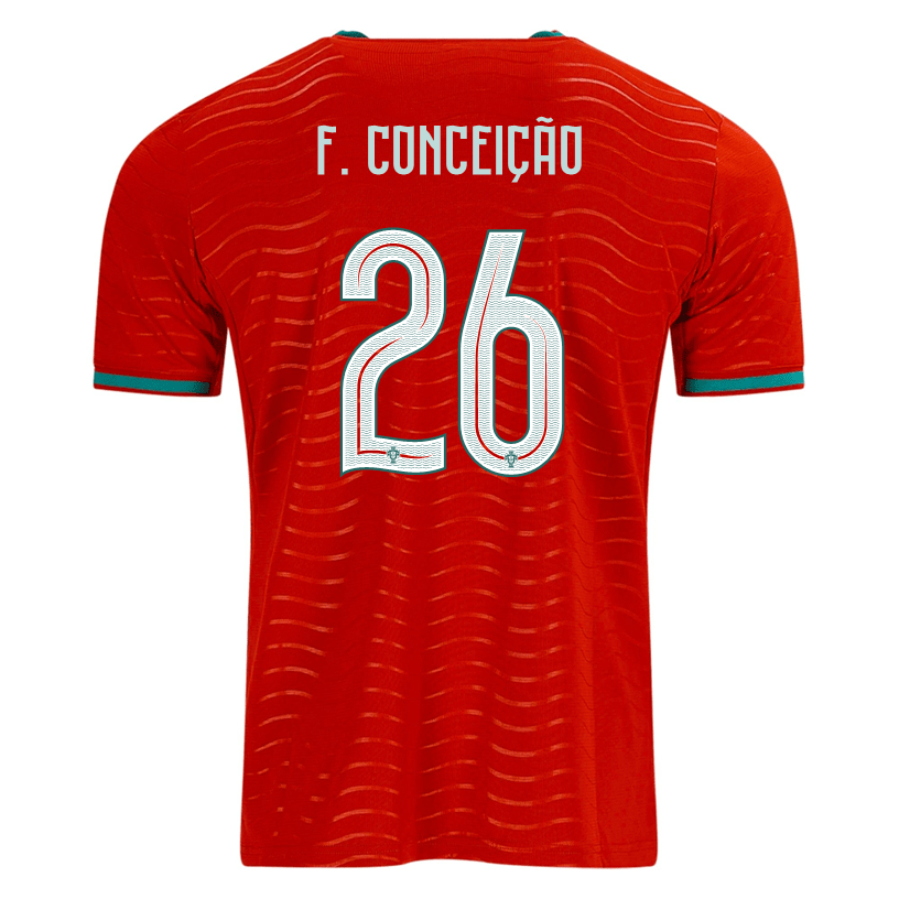 PUMA Men's Portugal F. Conceicao Home World Cup 2026 Soccer Jersey (Club Red/Green Lagoon) | SoccerWearhouse
