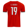 PUMA Men's Portugal G. Guedes Home World Cup 2026 Soccer Jersey (Club Red/Green Lagoon)