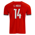 PUMA Men's Portugal G. Inacio Home World Cup 2026 Soccer Jersey (Club Red/Green Lagoon)