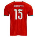 PUMA Men's Portugal Joao Neves Home World Cup 2026 Soccer Jersey (Club Red/Green Lagoon)