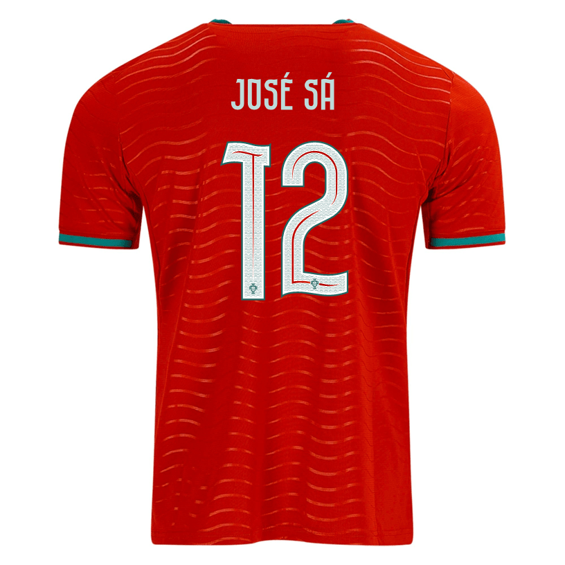 PUMA Men's Portugal Jose Sa Home World Cup 2026 Soccer Jersey (Club Red/Green Lagoon) | SoccerWearhouse