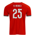 PUMA Men's Portugal N. Mendes Home World Cup 2026 Soccer Jersey (Club Red/Green Lagoon)