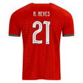 PUMA Men's Portugal R. Neves Home World Cup 2026 Soccer Jersey (Club Red/Green Lagoon)