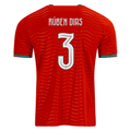 PUMA Men's Portugal Ruben Dias Home World Cup 2026 Soccer Jersey (Club Red/Green Lagoon)