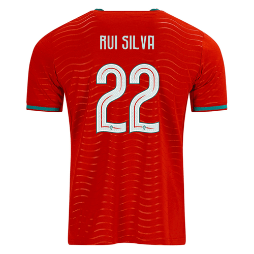 PUMA Men's Portugal Rui Silva Home World Cup 2026 Soccer Jersey (Club Red/Green Lagoon) - S